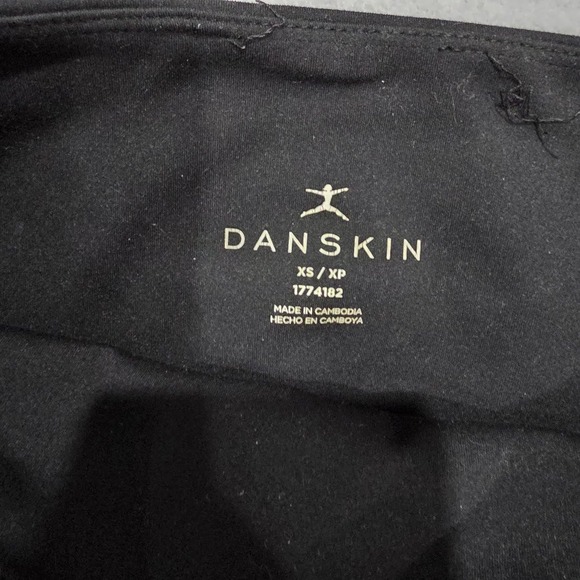 Danskin Womens High Waisted Biker Shorts Black Athletic Yoga Pockets XS 1774182 - Picture 5 of 5